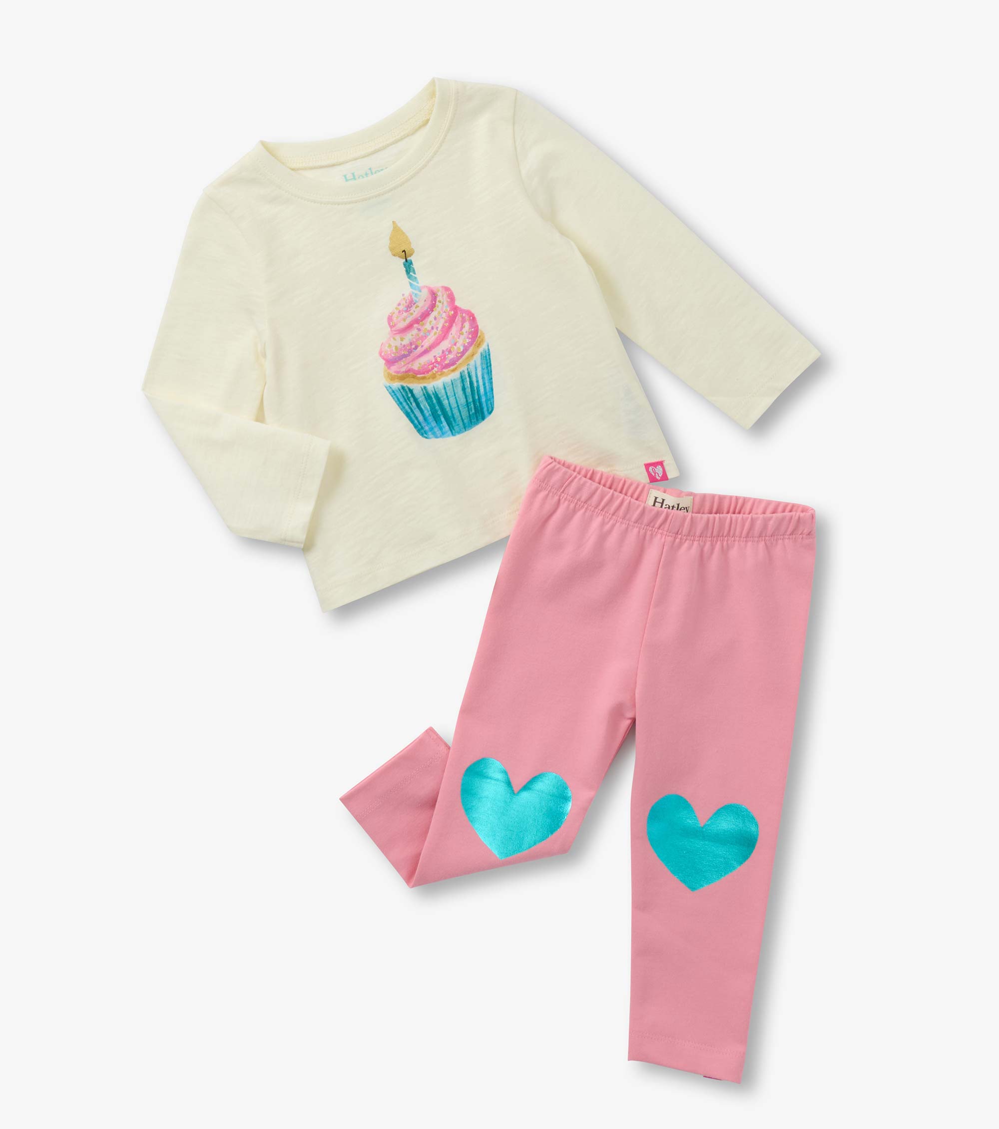 Hatley Baby & Toddler Girls Cupcake T-Shirt and Legging Set