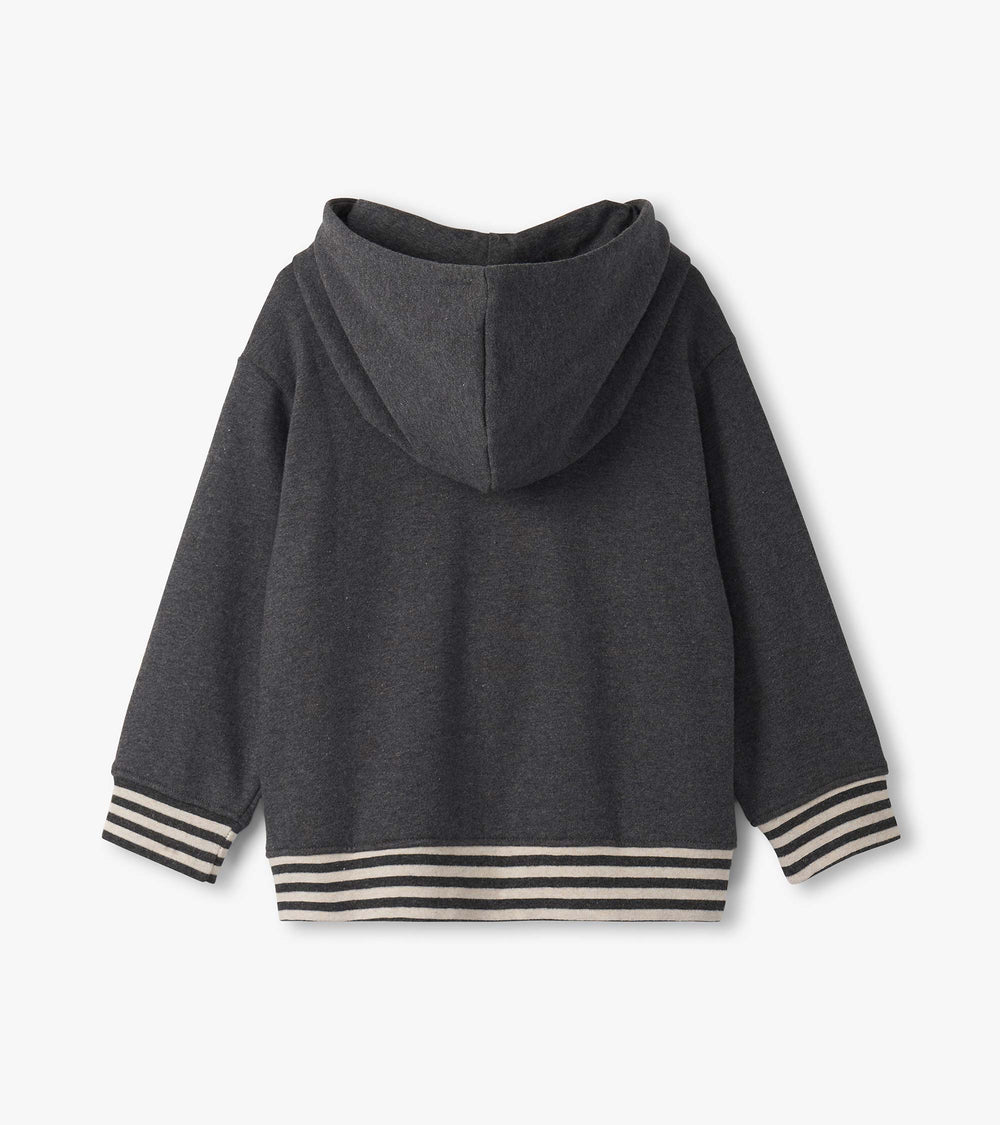 Hatley Boys Charcoal Melange Pullover Hoodie