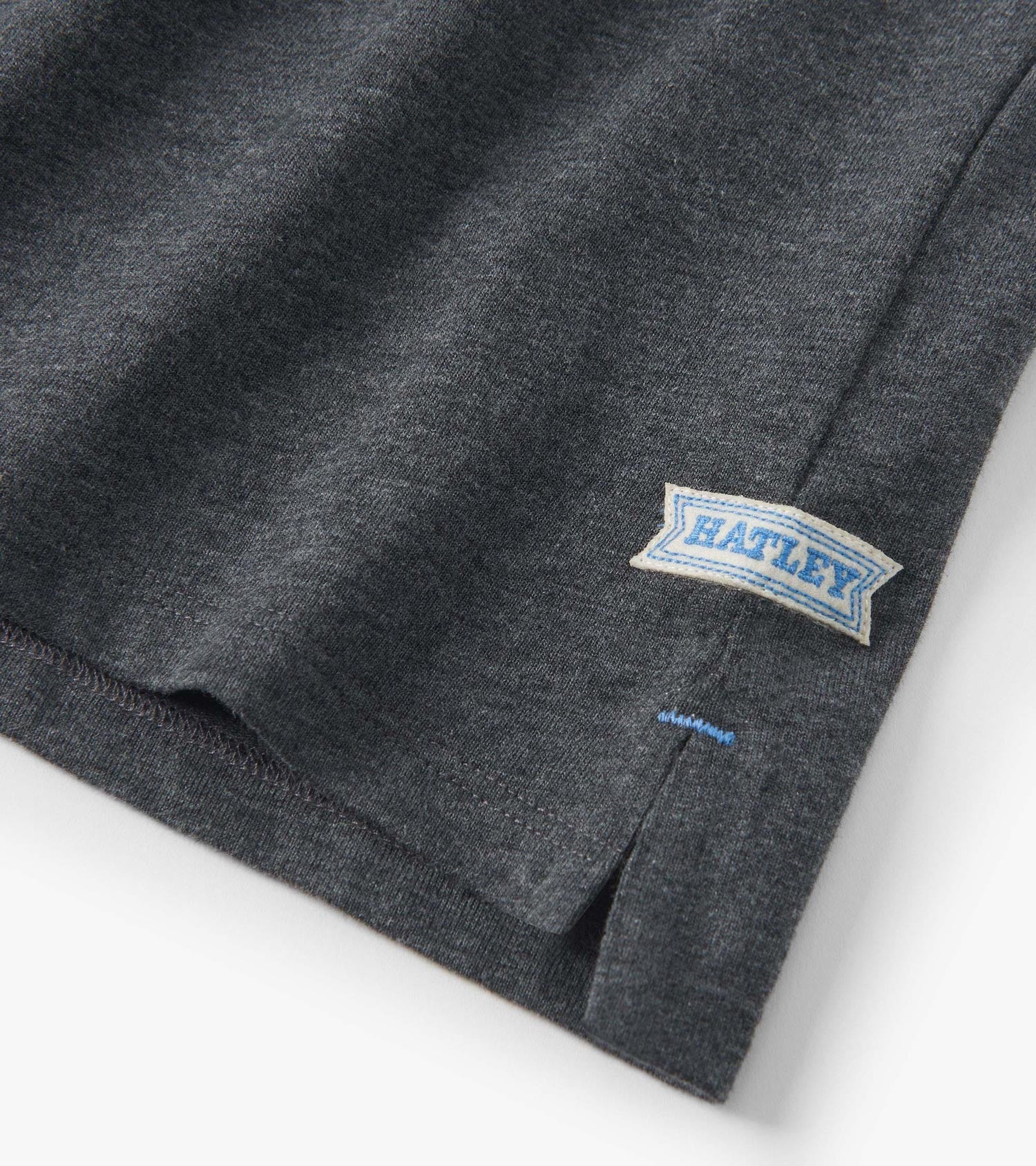 Hatley Boys Blue and Grey Color Block Long Sleeve Polo Shirt