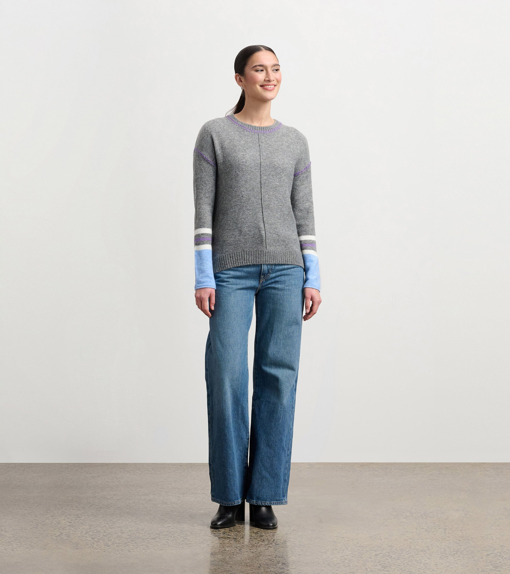Hatley Avery Sweater - Charcoal Melange