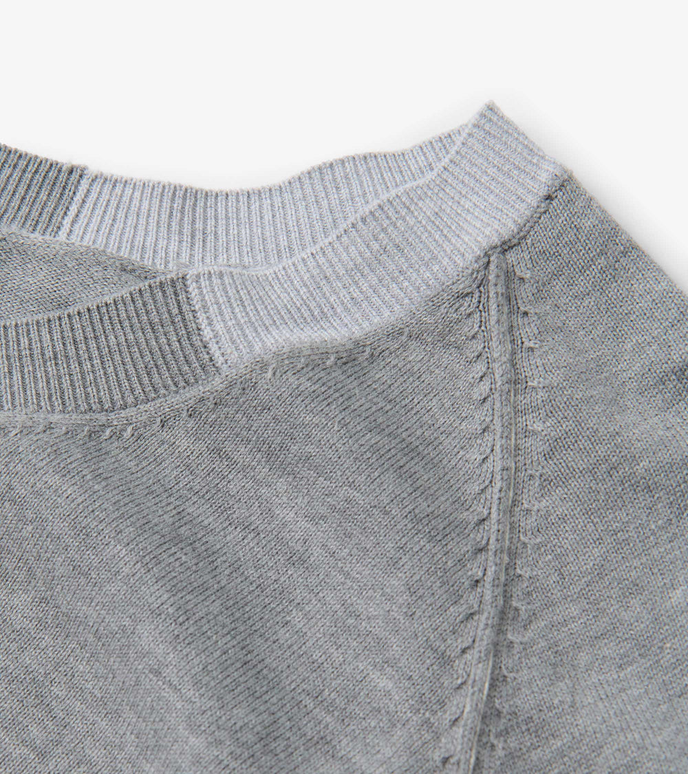 Hatley Cary V-Neck Sweater - Charcoal Melange