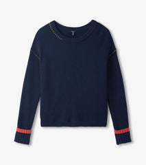 Hatley Waffle Knit Sweater - Navy