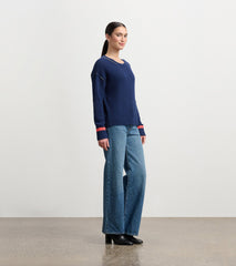 Hatley Waffle Knit Sweater - Navy