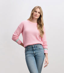 Hatley Waffle Knit Sweater - Fuchsia Pink