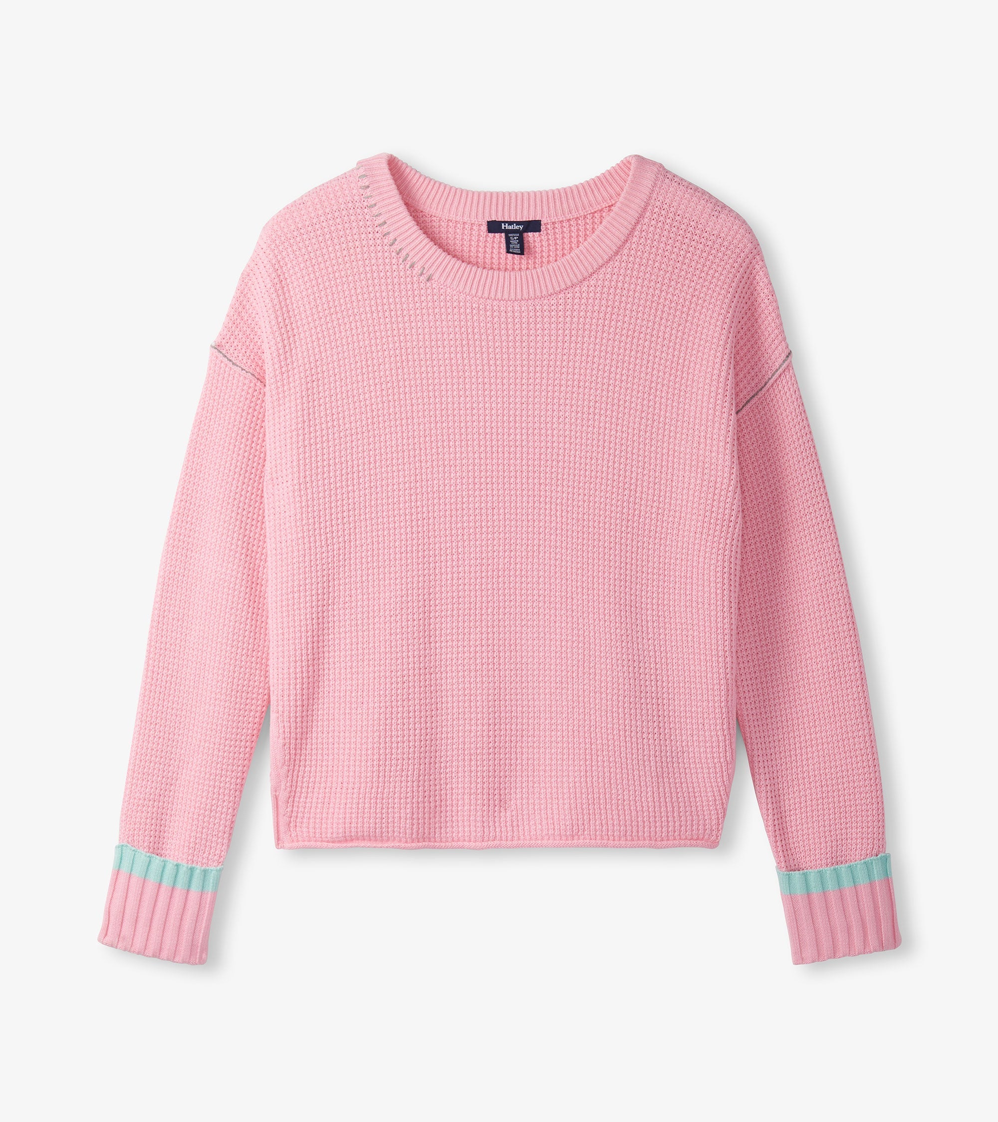 Hatley Waffle Knit Sweater - Fuchsia Pink