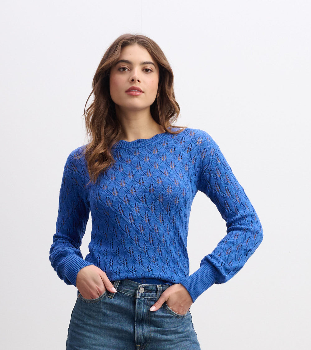 Hatley Iris Sweater - Denim Blue