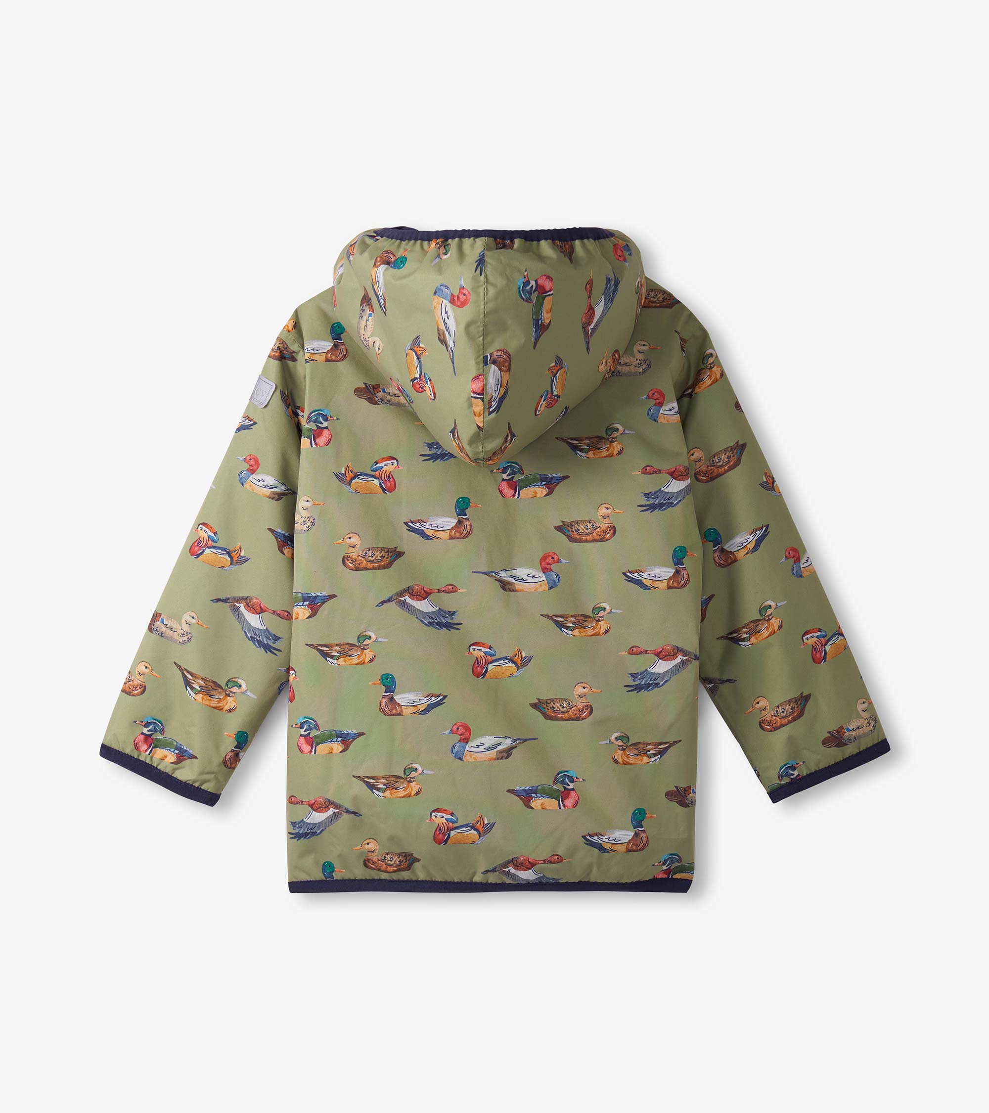 Hatley Boys Duck Decoys Zip-Up Lightweight Rain Jacket