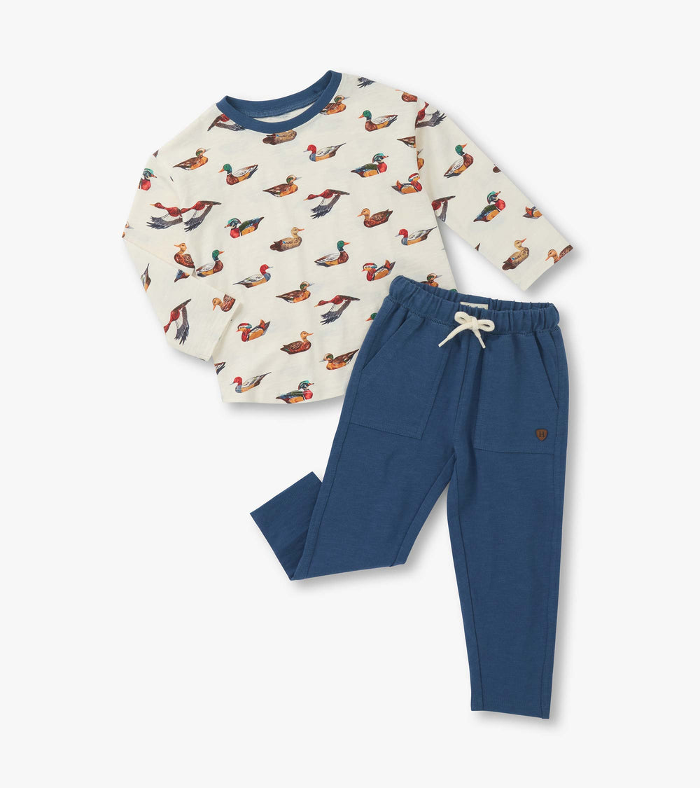 Hatley Baby & Toddler Boys Duck Decoys Graphic Lounge Set