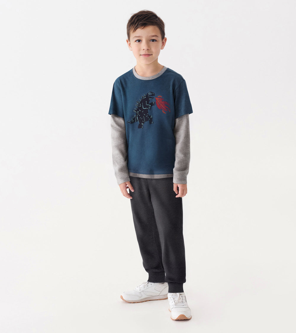 Hatley Boys Monster Fooler Long Sleeve T-Shirt