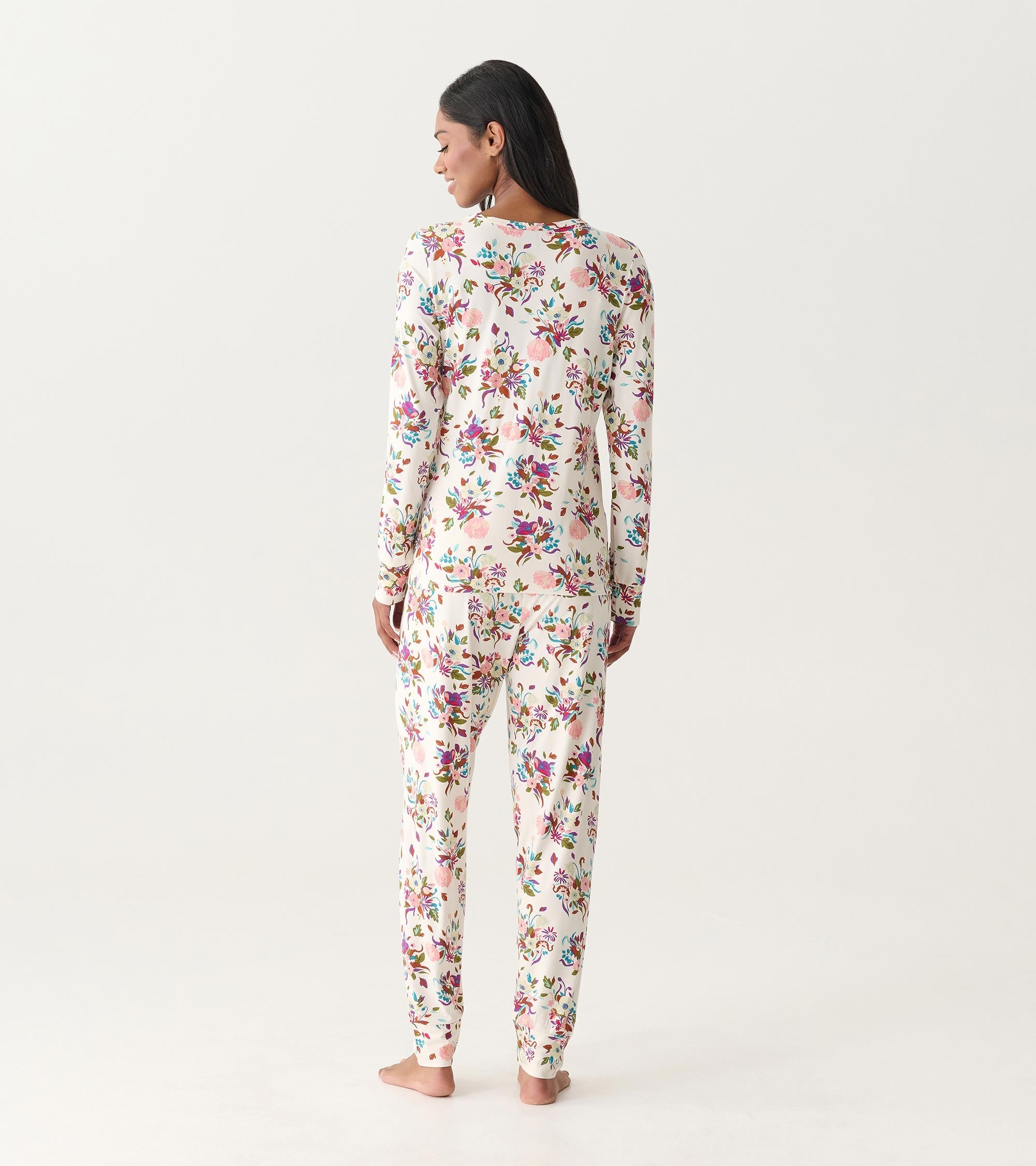 Hatley Women's Fall Floral Bamboo Pajama Set