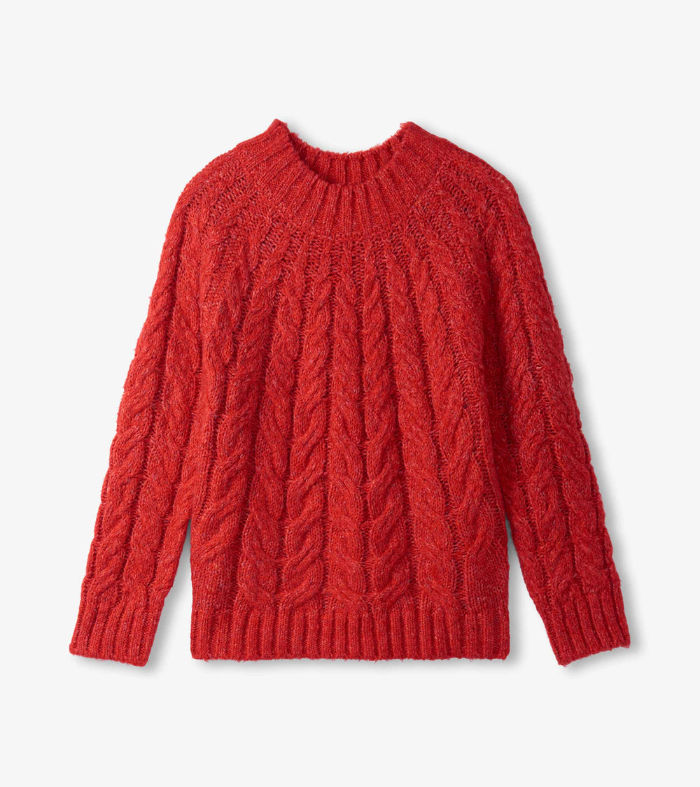 Hatley Dylan Cable Knit Sweater - Red