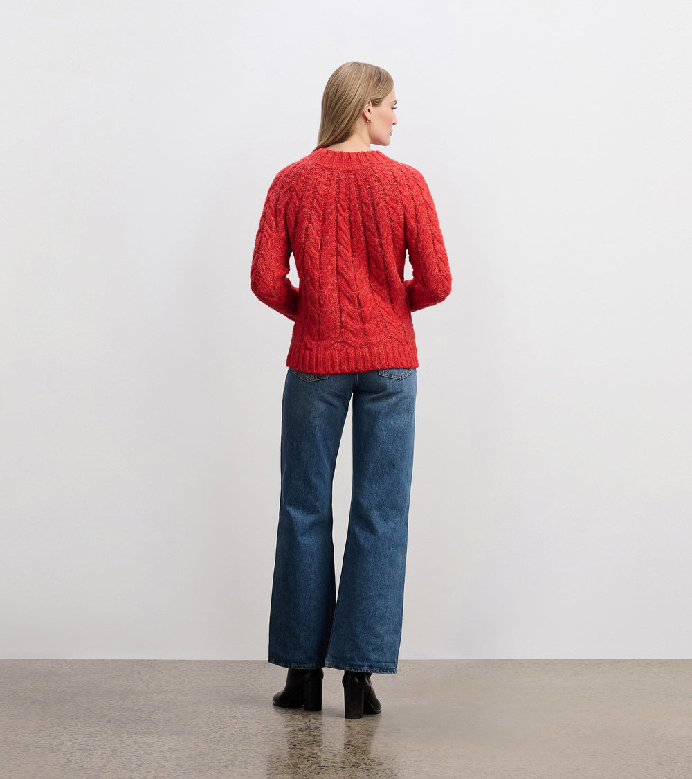 Hatley Dylan Cable Knit Sweater - Red