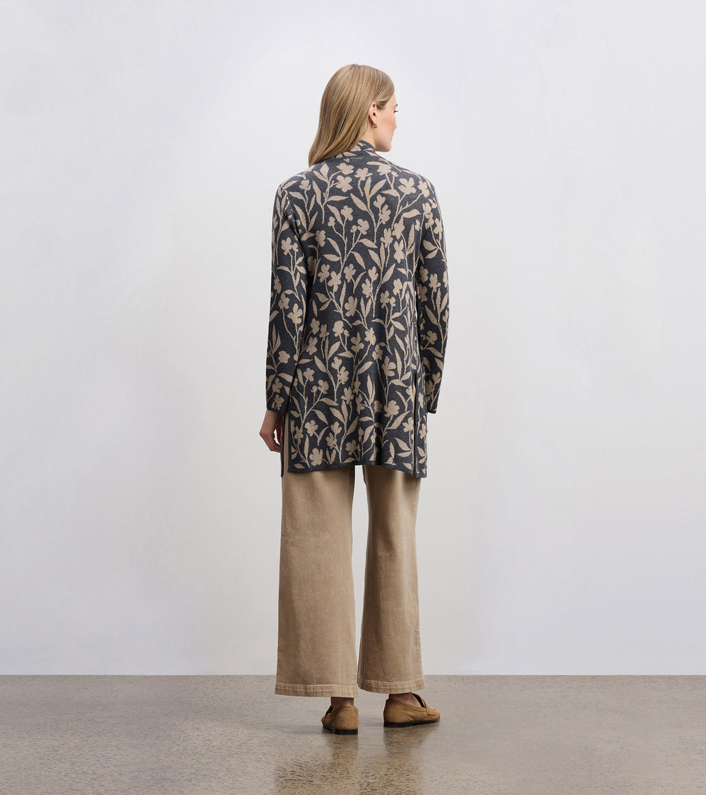 Hatley Sweater Blazer - Floral Vines