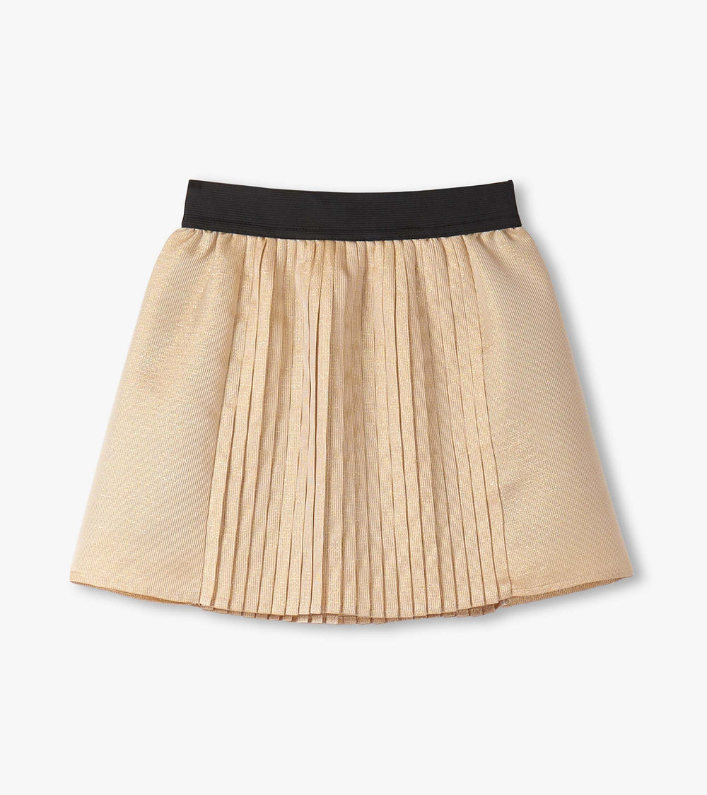 Hatley Girls Gold Pleated Fun Skirt