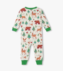 Hatley Baby Boys Holiday Animals Cotton Sleeper