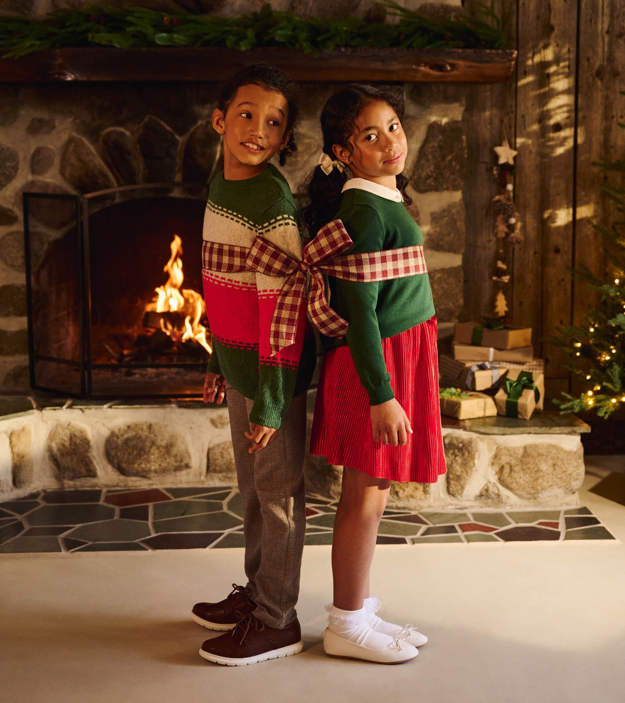 Hatley Boys Holiday Combo Crew Neck Sweater