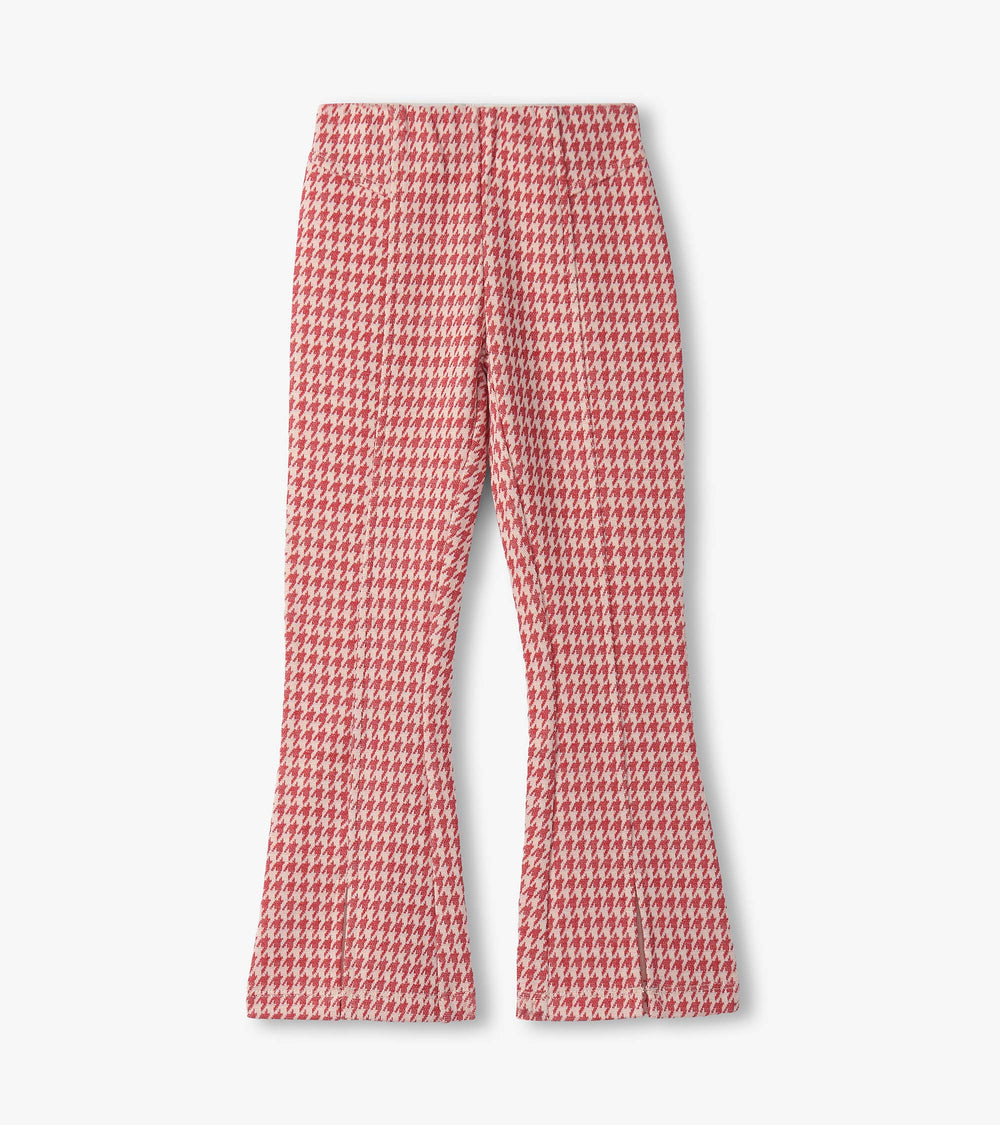Hatley Girls Chex Red Houndstooth Bell Bottoms