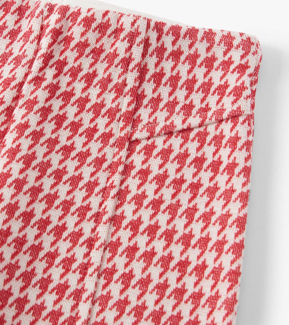Hatley Girls Chex Red Houndstooth Bell Bottoms