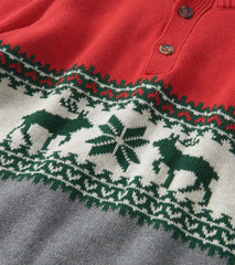 Hatley Boys Holiday Elk Mockneck Sweater
