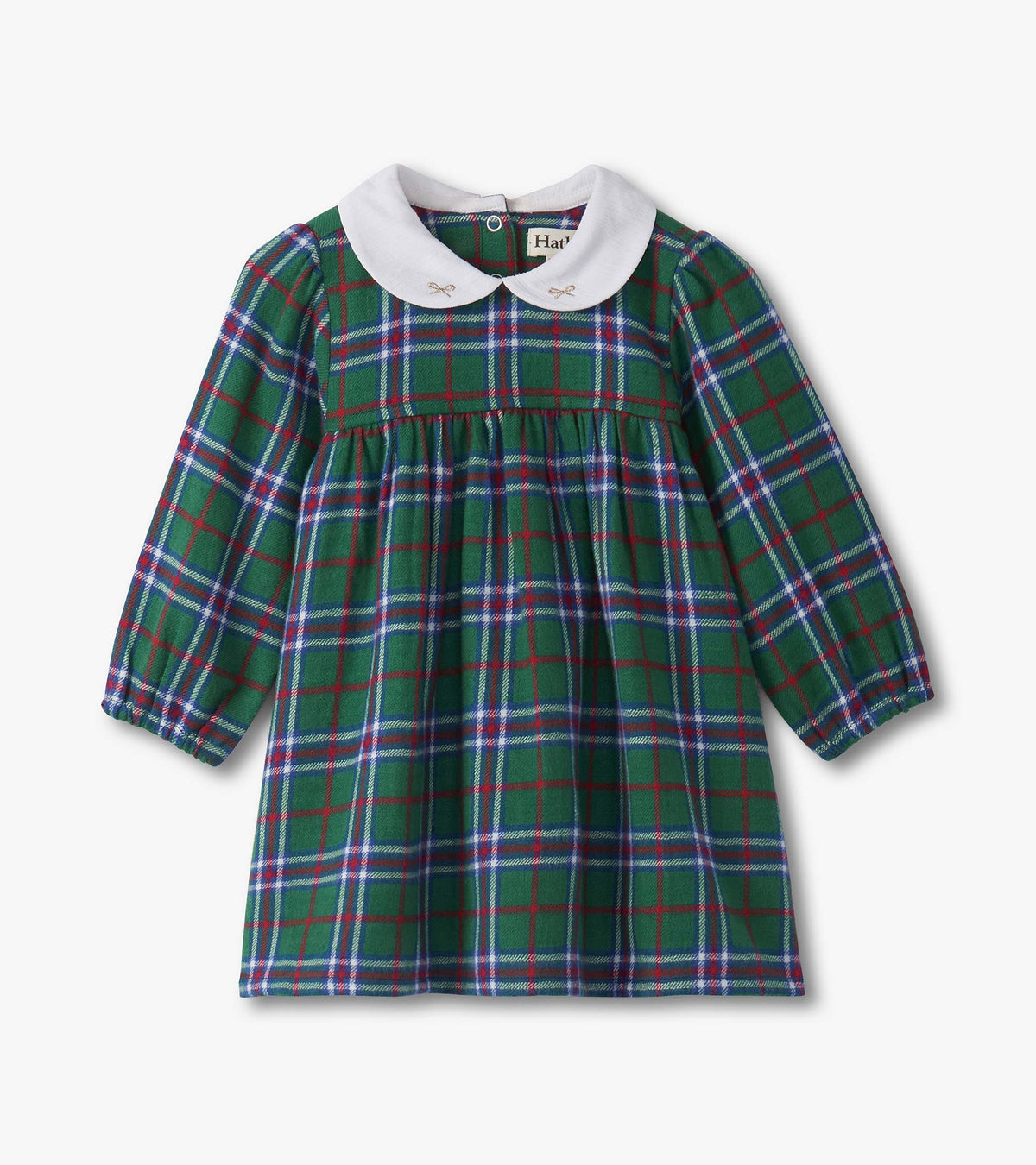 Hatley Baby & Toddler Girls Holiday Plaid Puff Sleeve Pinafore