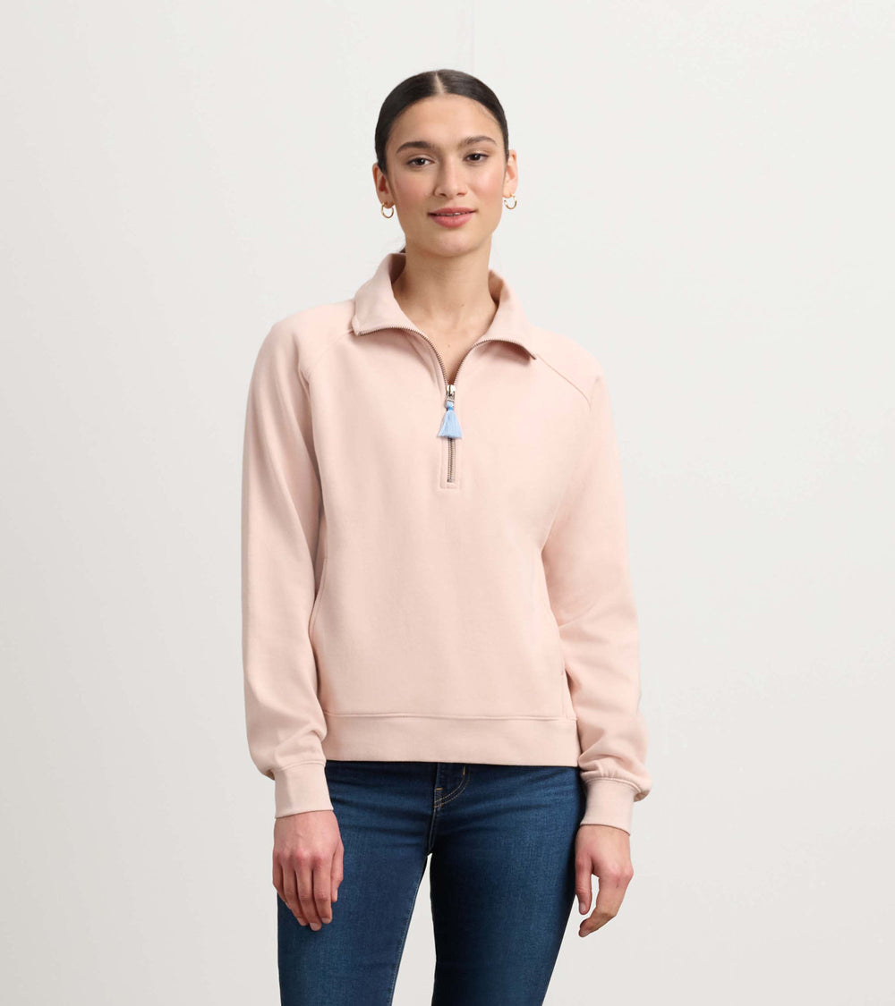 Hatley Mock Neck Pullover - Pink