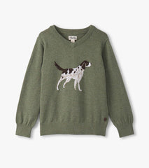 Hatley Boys Hunting Dogs V-Neck Sweater