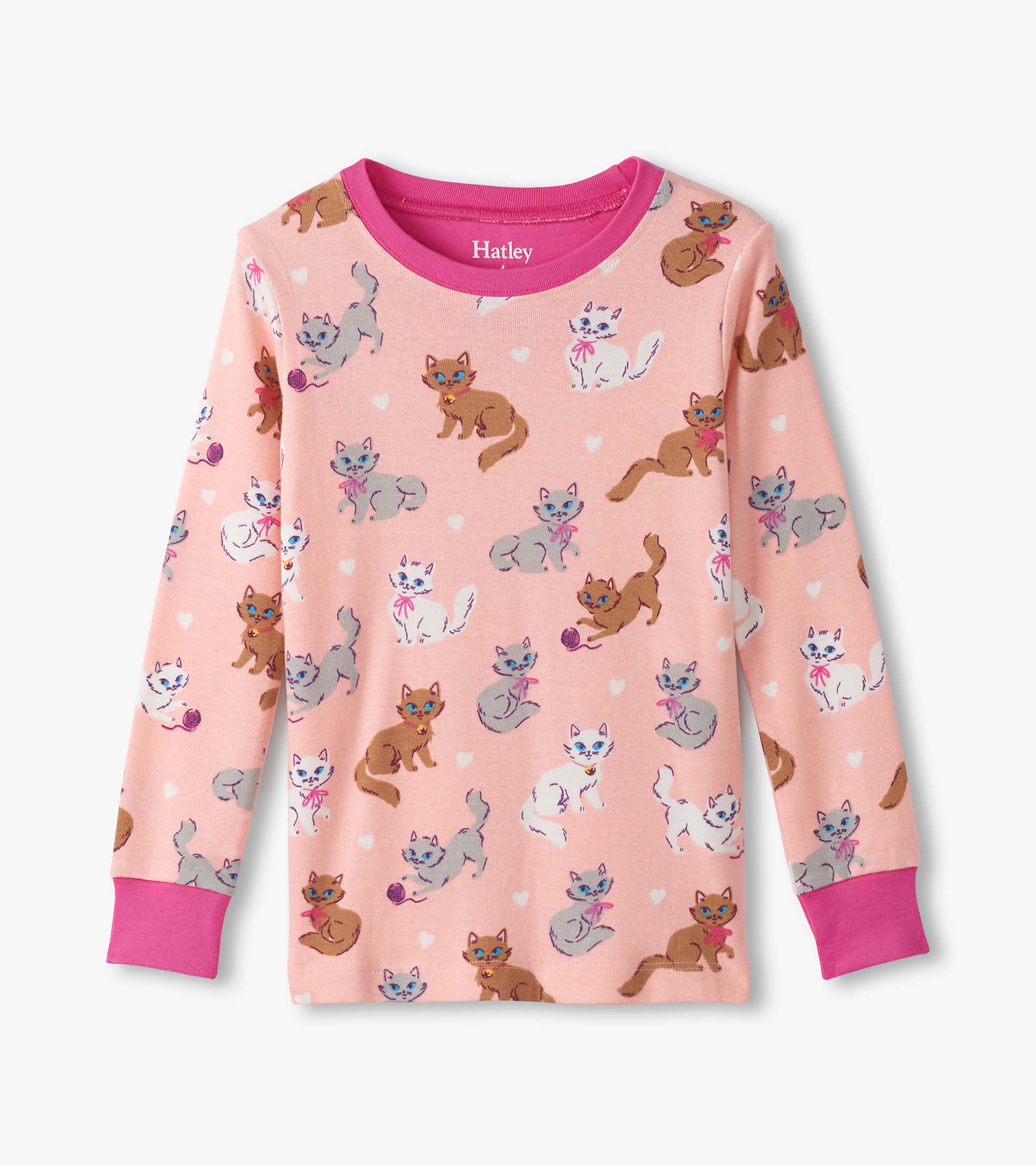 Hatley Girls Little Kitties Cotton Pajama Set