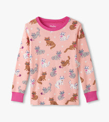 Hatley Girls Little Kitties Cotton Pajama Set