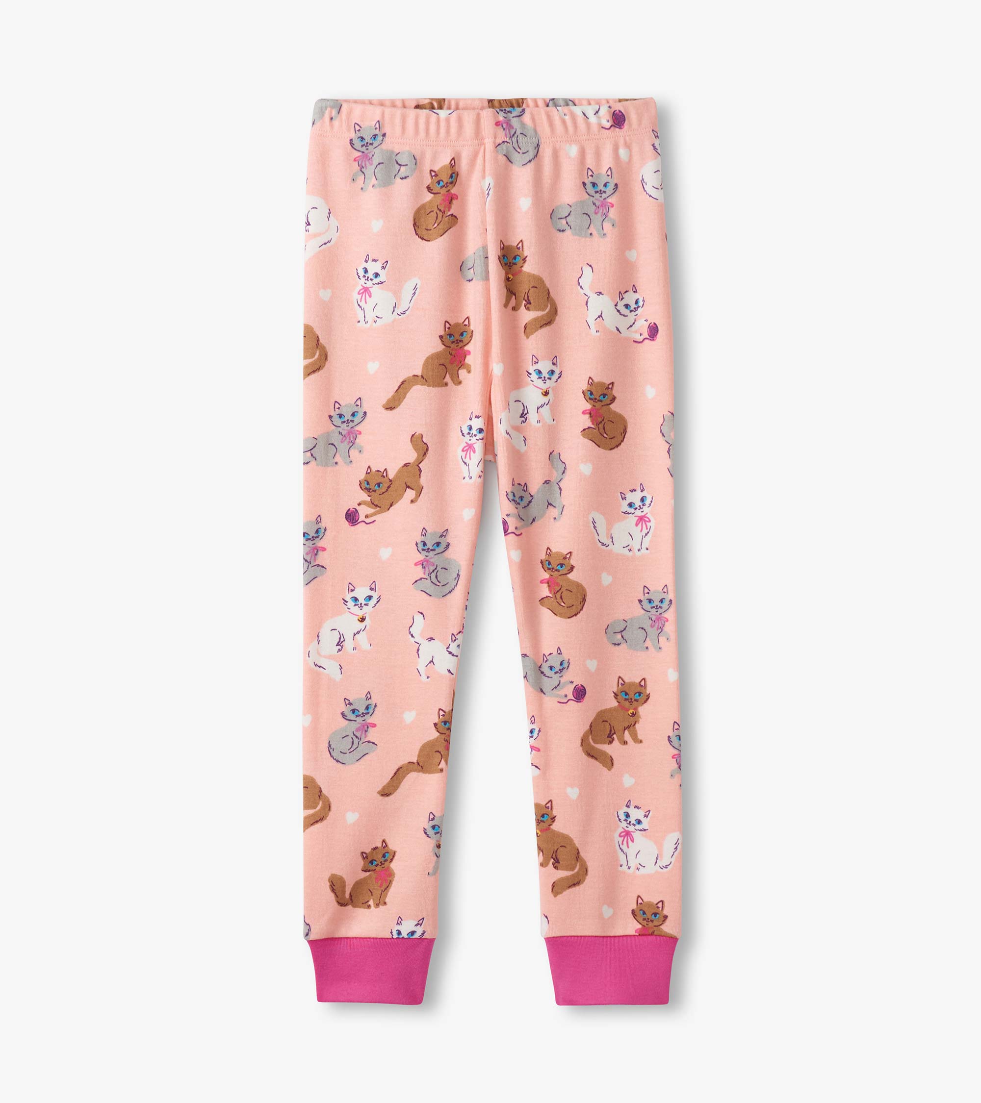 Hatley Girls Little Kitties Cotton Pajama Set
