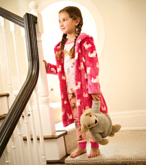 Hatley Girls Little Kitties Fuzzy Fleece Robe