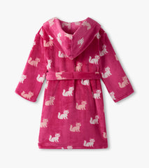 Hatley Girls Little Kitties Fuzzy Fleece Robe