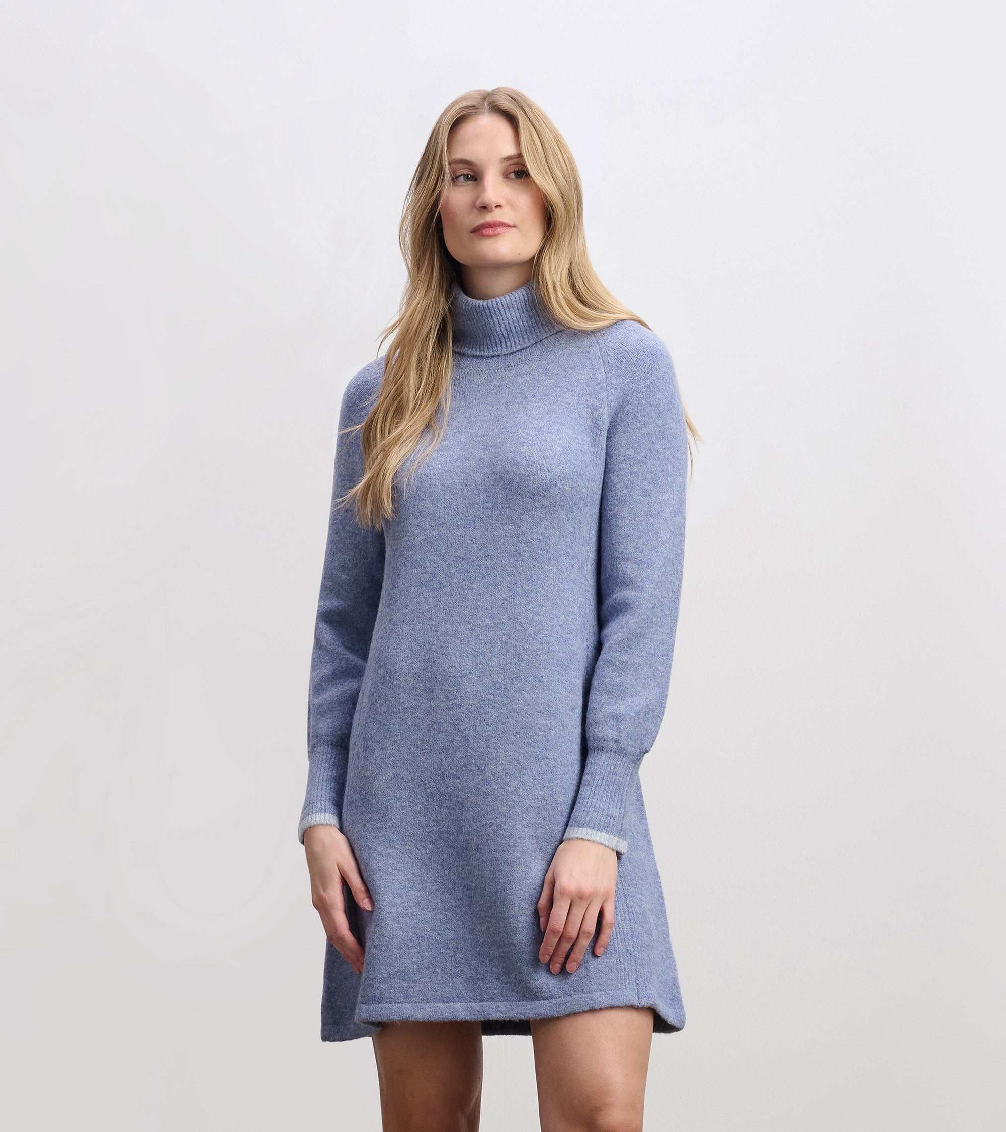 Hatley Swing Sweater Dress - Light Denim