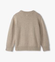 Hatley Boys Oatmeal Bear Crew Neck Sweater