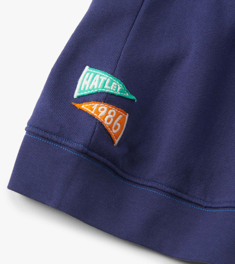 Hatley Boys Patriot Blue Fooler Polo Pullover