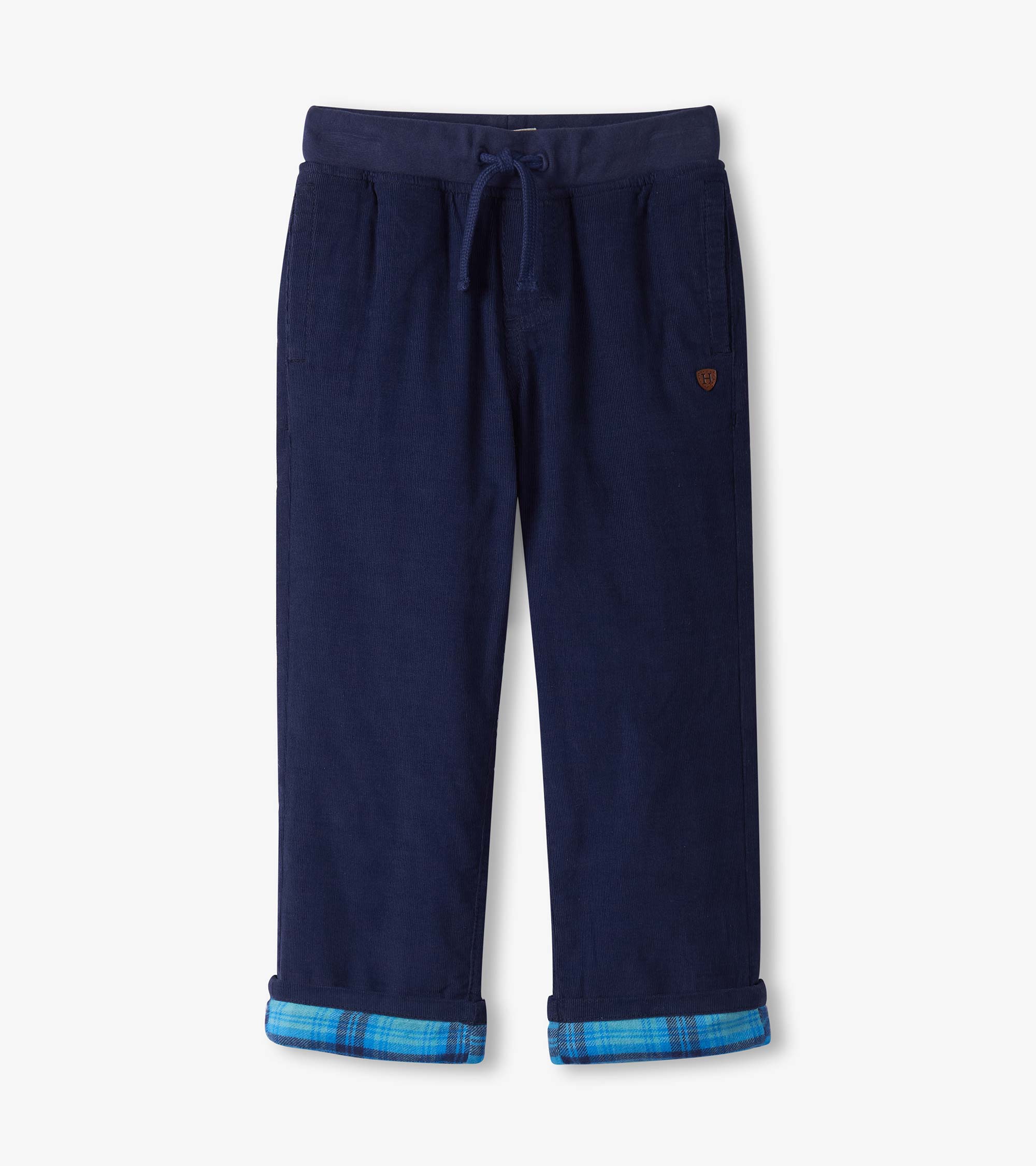 Hatley Boys Patriot Blue Pull-On Lined Corduroy Pants