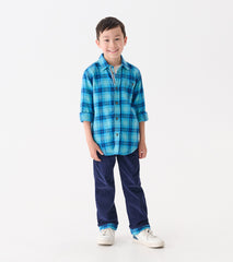 Hatley Boys Patriot Blue Pull-On Lined Corduroy Pants