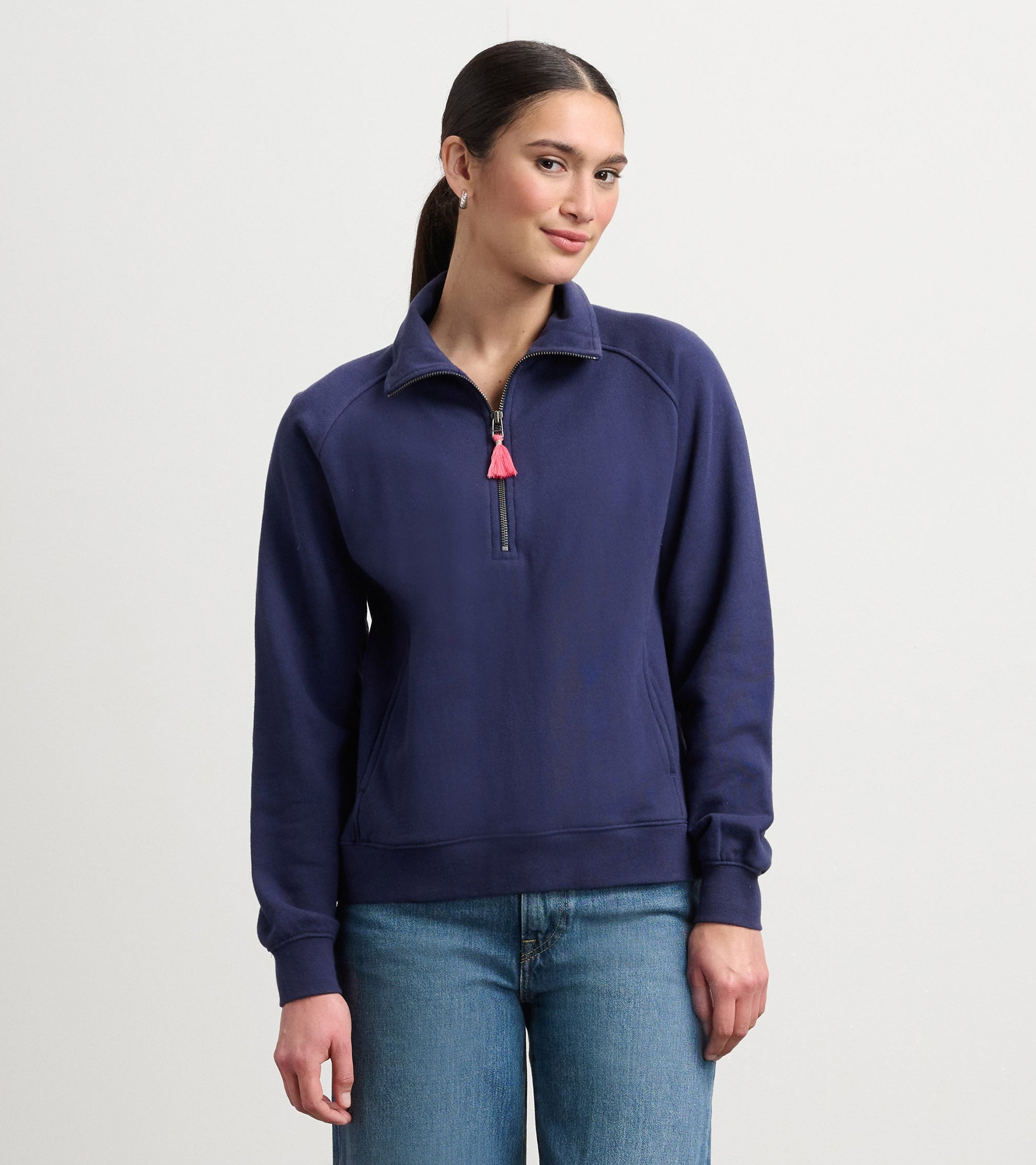 Hatley Mock Neck Pullover - Patriot Blue