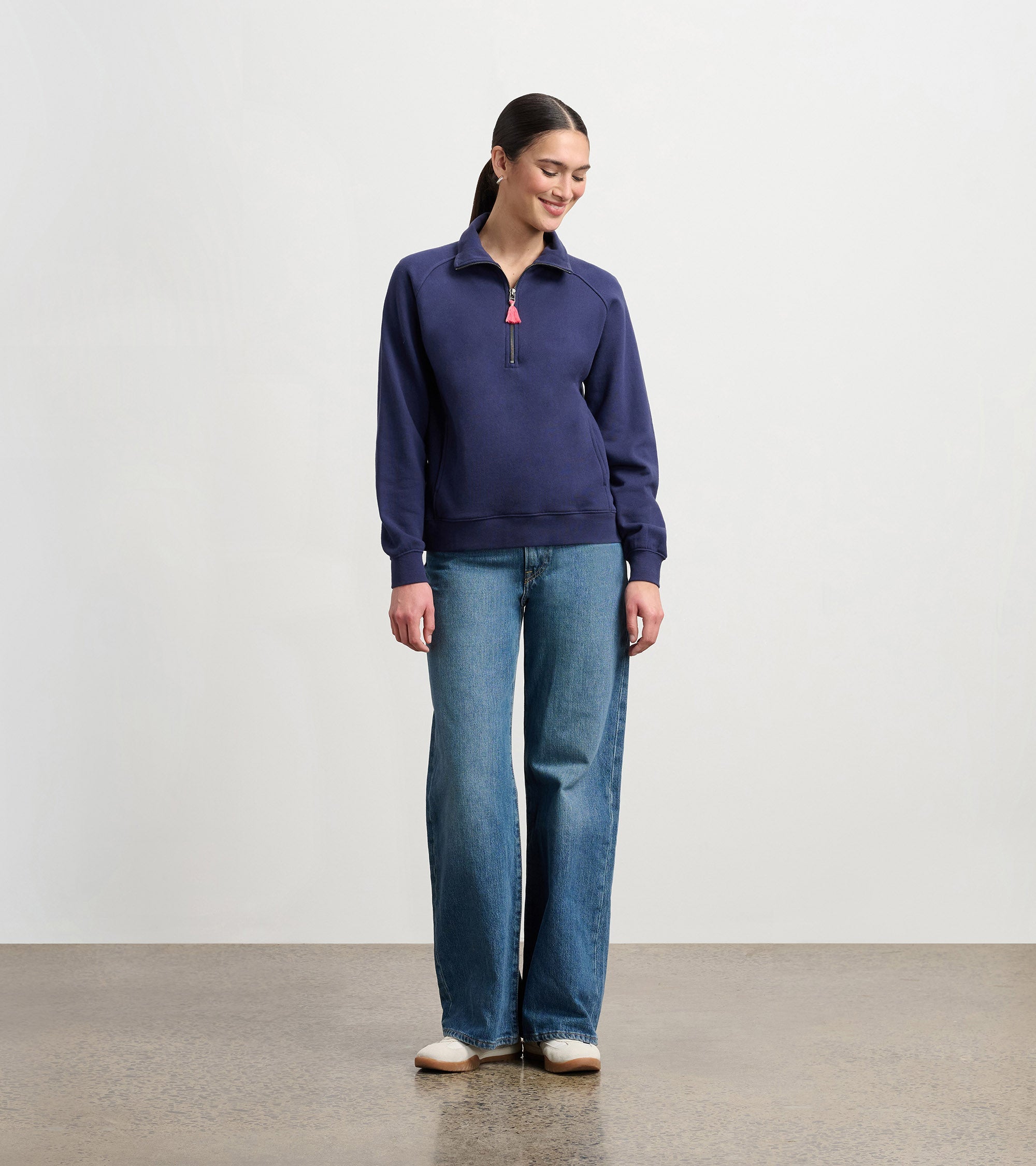 Hatley Mock Neck Pullover - Patriot Blue