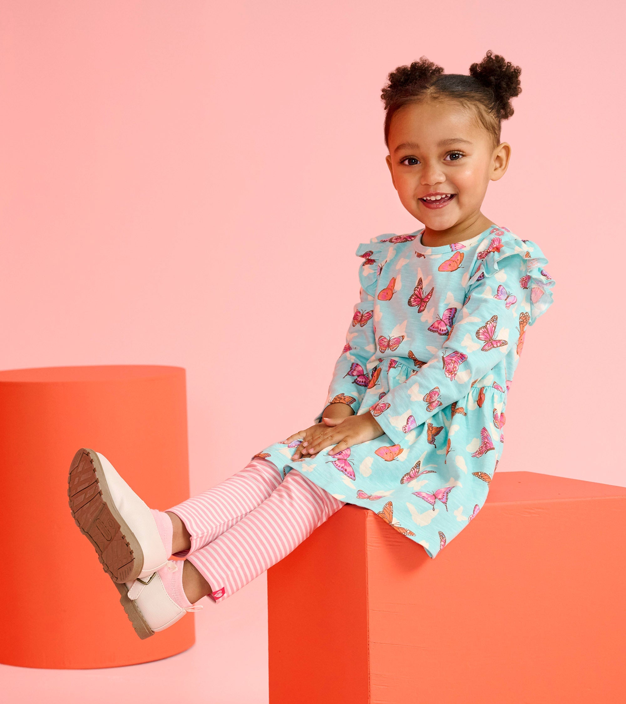 Hatley Baby & Toddler Girls Butterfly Ruffle Dress and Legging Set