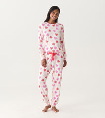 Hatley Women's Cut Out Hearts Pajama Set