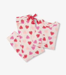 Hatley Women's Cut Out Hearts Pajama Set