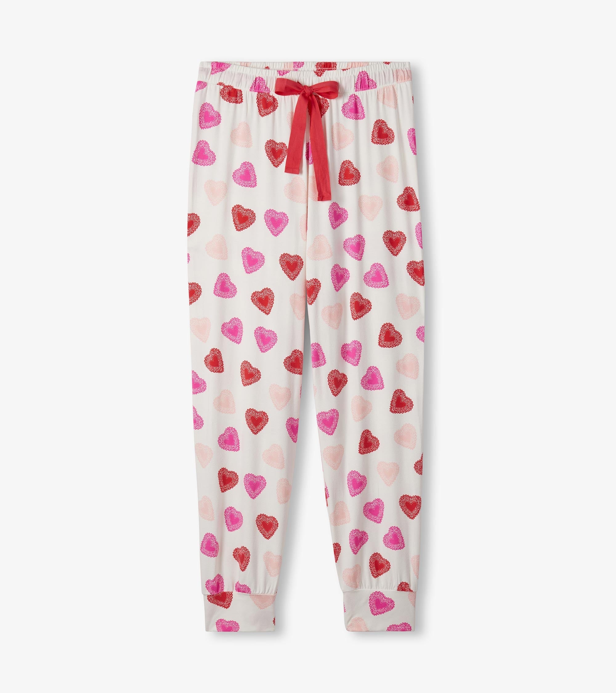Hatley Women's Cut Out Hearts Pajama Set