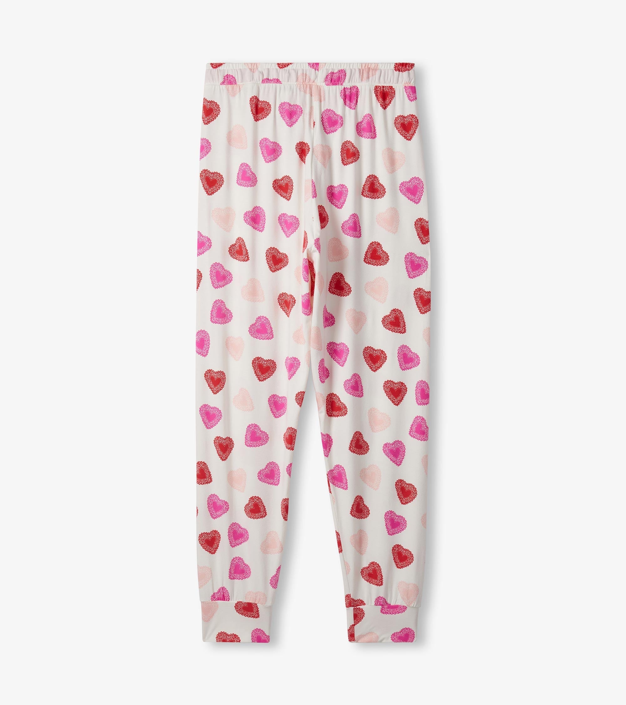 Hatley Women's Cut Out Hearts Pajama Set