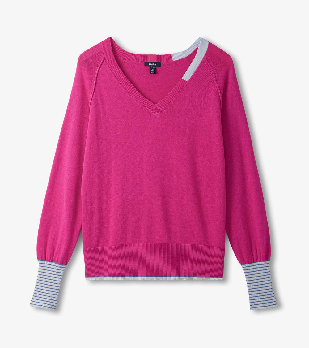 Hatley Cary Sweater - Pink Lagoon