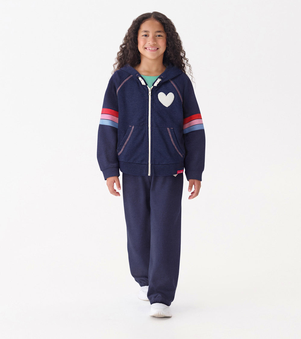 Hatley Girls Patriot Blue Baggy Track Pants
