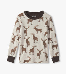 Hatley Boys Pine Brush Stags Cotton Pajama Set