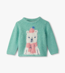 Hatley Baby & Toddler Girls Polar Bear Furry Sweater