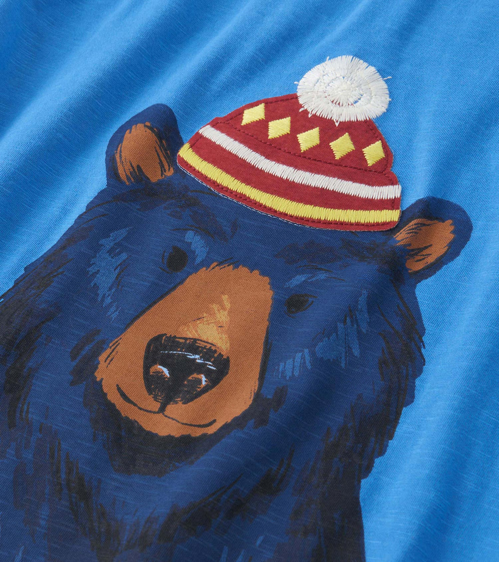 Hatley Boys Bear Long Sleeve Graphic Tee