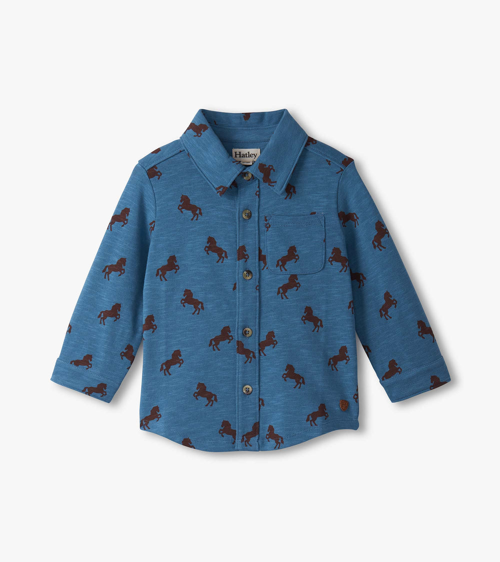 Hatley Baby & Toddler Boys Ranch Horses Button Down Shirt