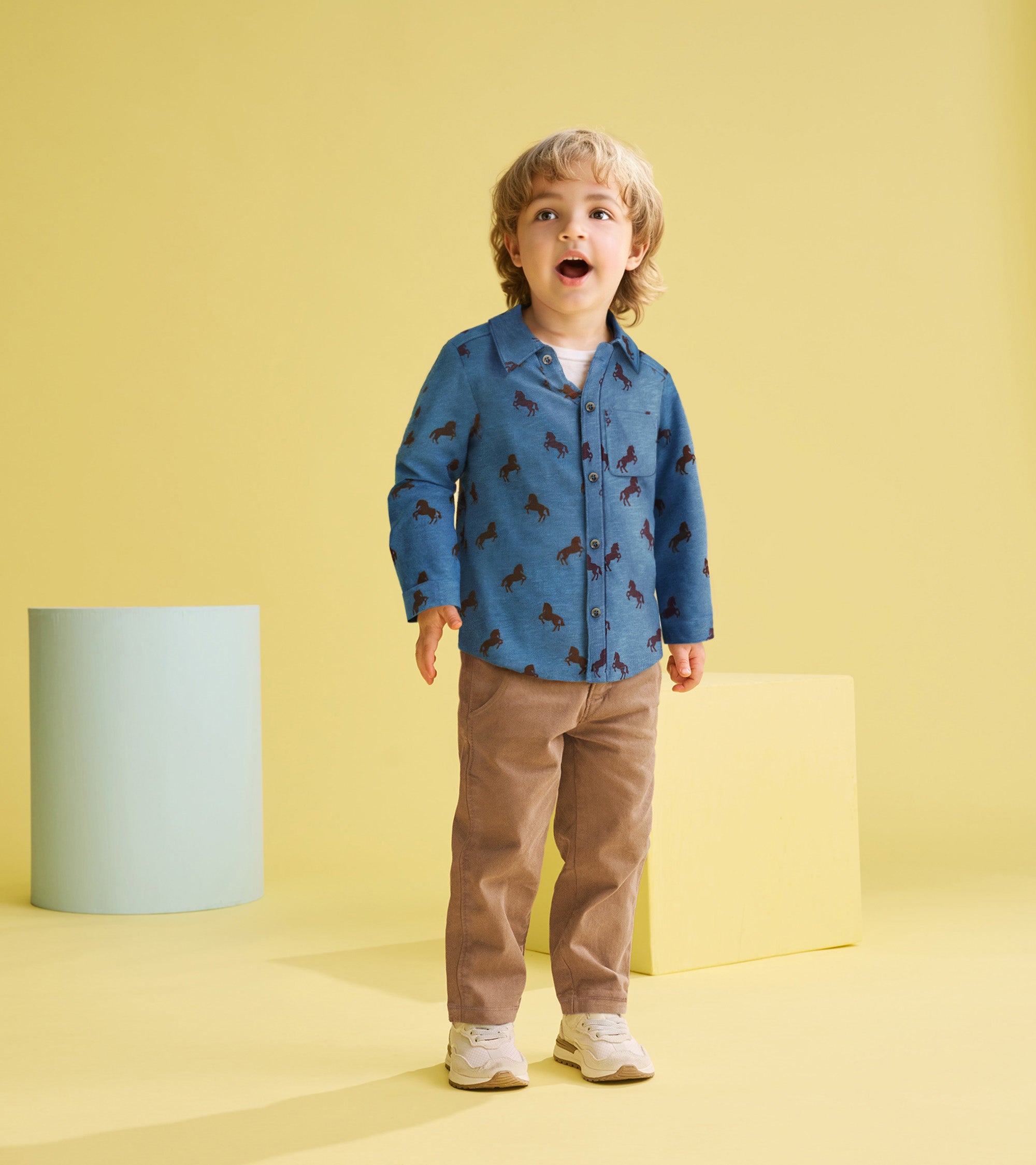 Hatley Baby & Toddler Boys Ranch Horses Button Down Shirt